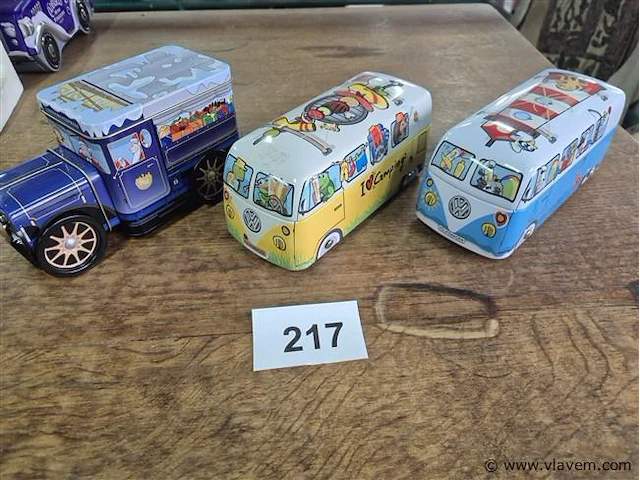 Blikken dozen 3 stuks - afbeelding 1 van  3
