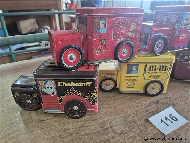 Blikken dozen 5 stuks - afbeelding 2 van  3