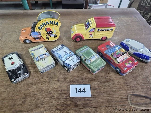 Blikken dozen 8 stuks - afbeelding 1 van  3