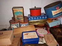 Blikken dozen en sigaren kistjes. ca. 60 stuks - afbeelding 4 van  6