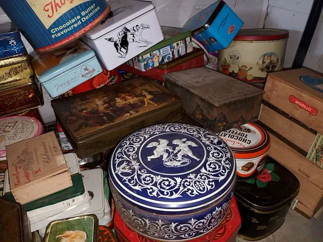 Blikken dozen en sigaren kistjes. ca. 60 stuks - afbeelding 6 van  6