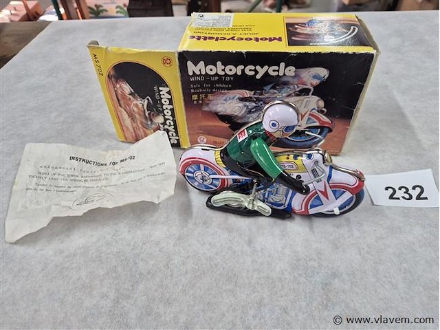 Blikken motorcycle - afbeelding 1 van  3