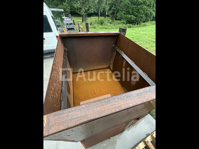Bloembak in corten (groot) - afbeelding 1 van  4