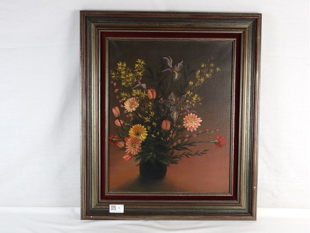 Bloemen op doek - afbeelding 1 van  5