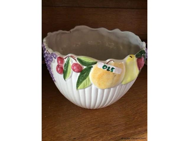 Bloempot fruitmotief - afbeelding 1 van  2