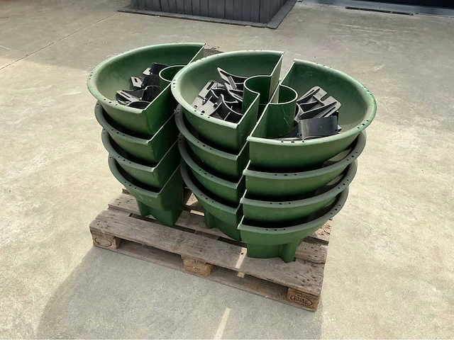 Bloempotten voor rond lantaarnpaal bloempot (12x) - afbeelding 3 van  8