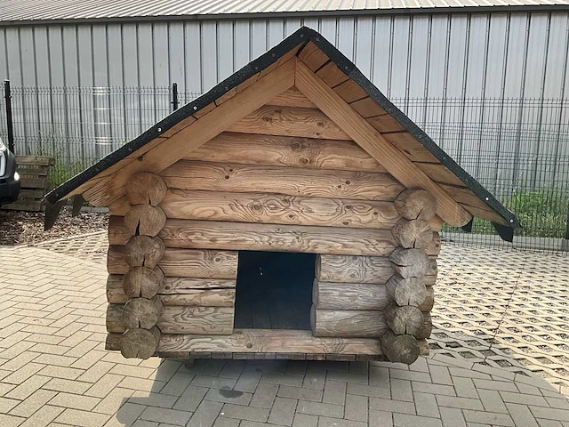 Blokhut hondenhok - dierenverblijf 230x190cm - afbeelding 6 van  13