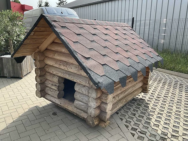 Blokhut hondenhok - dierenverblijf 230x190cm - afbeelding 8 van  13