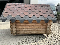 Blokhut hondenhok - dierenverblijf 230x190cm - afbeelding 9 van  13