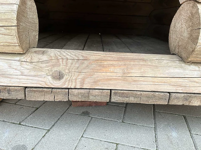 Blokhut hondenhok - dierenverblijf 230x190cm - afbeelding 12 van  13