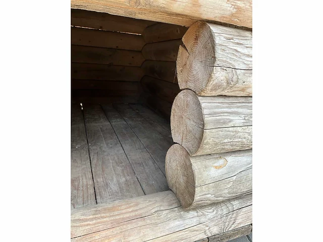 Blokhut hondenhok - dierenverblijf 230x190cm - afbeelding 13 van  13