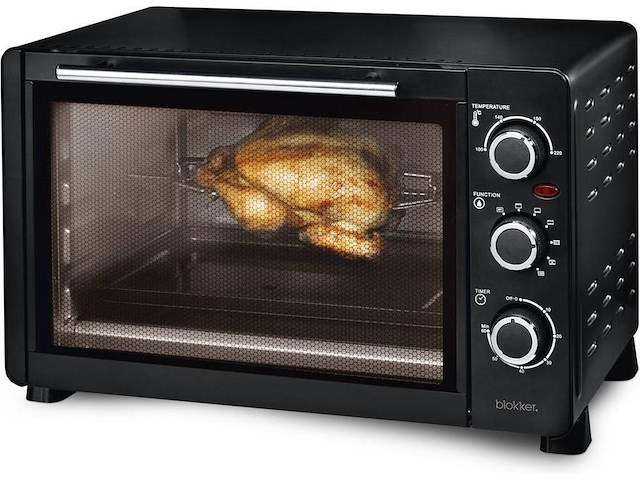 Blokker mini oven - vrijstaand - draaispit - 30 liter zwart - afbeelding 1 van  3