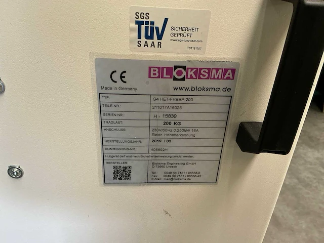 Bloksma - ga het-fvbep-200 - lift systems - 2019 - afbeelding 12 van  15