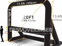 Blow-up projectiescherm 5,66m diagonaal - afbeelding 1 van  4