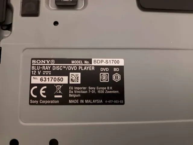 Blu-ray dvd speler sony bdp-s1700 - afbeelding 3 van  3