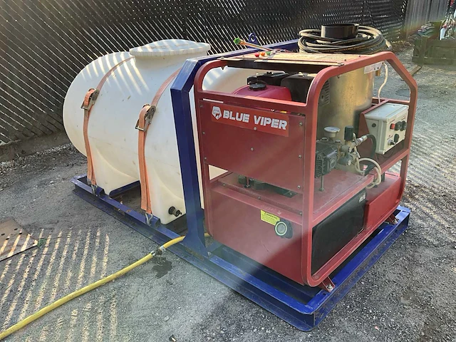 Blue viper hogedrukreiniger 275bar warm water benzine motor - afbeelding 1 van  18