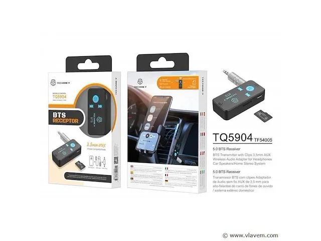 Bluetooth-audio-autoadapter 6 stuks - afbeelding 1 van  1