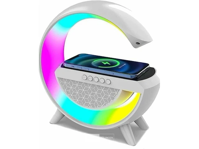 Bluetooth speaker met draadloze telefoon lader - afbeelding 2 van  4