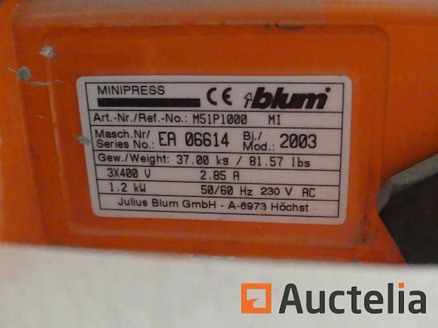 Blum minipress scharnier boor - afbeelding 5 van  10