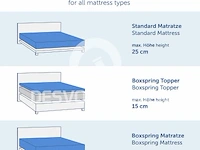 Blumtal® premium jersey 2-pack boxspring hoeslaken rood - afbeelding 2 van  3