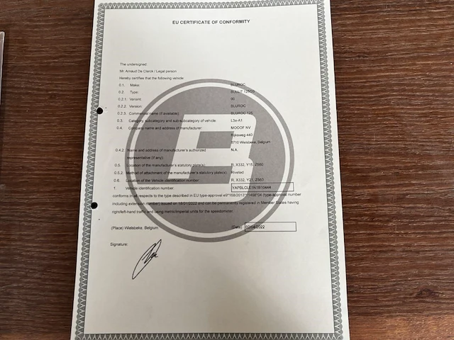 Bluroc bullit 125 gs,2024 - afbeelding 4 van  12