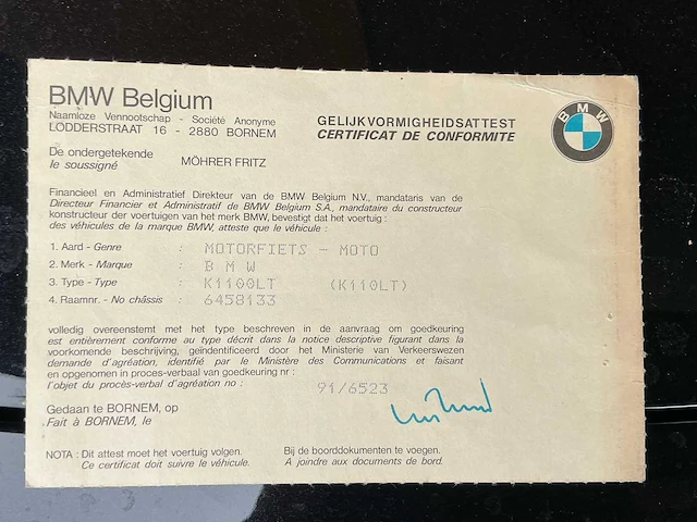 Bmw 1992 k1100 lt caféracer motorfiets - afbeelding 28 van  37