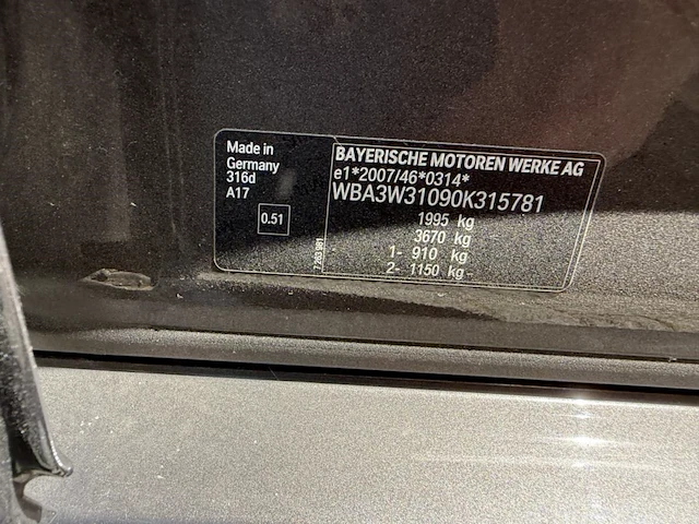 Bmw 3 (f30) 316 d 116, 2015 - afbeelding 16 van  25