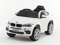 Bmw x6m elektrische kinderauto 12v - 1 tot 6 jaar - wit - afbeelding 1 van  3
