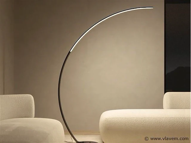 Bo led design vloer lamp zwart - afbeelding 1 van  8