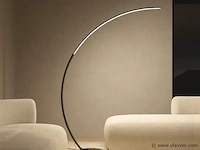 Bo led design vloer lamp zwart - afbeelding 1 van  8