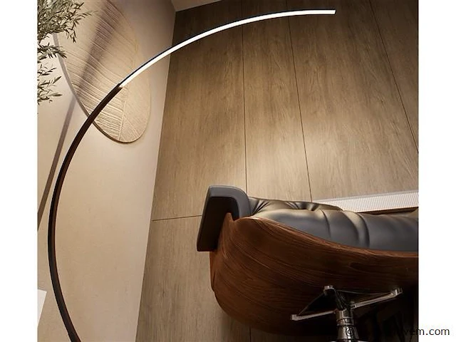 Bo led design vloer lamp zwart - afbeelding 3 van  8