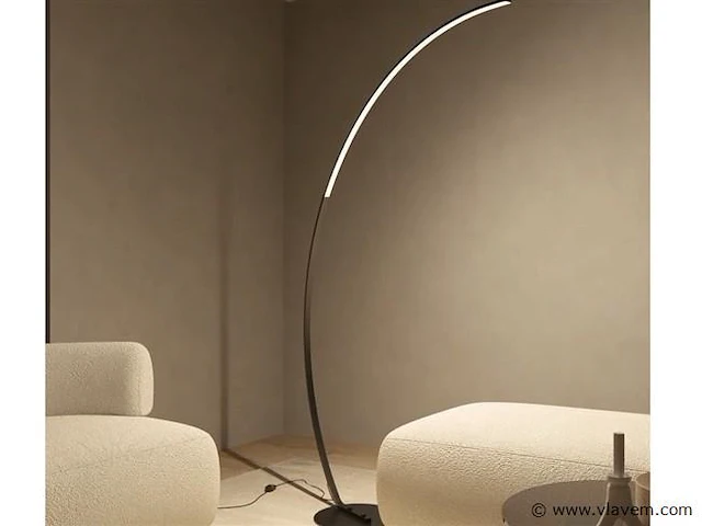 Bo led design vloer lamp zwart - afbeelding 4 van  8