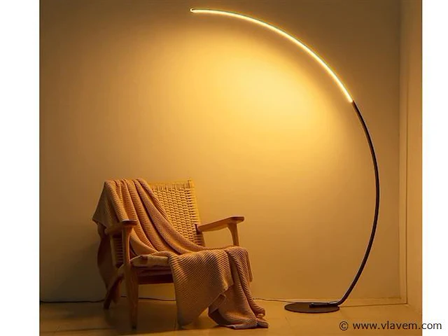 Bo led design vloer lamp zwart - afbeelding 6 van  8