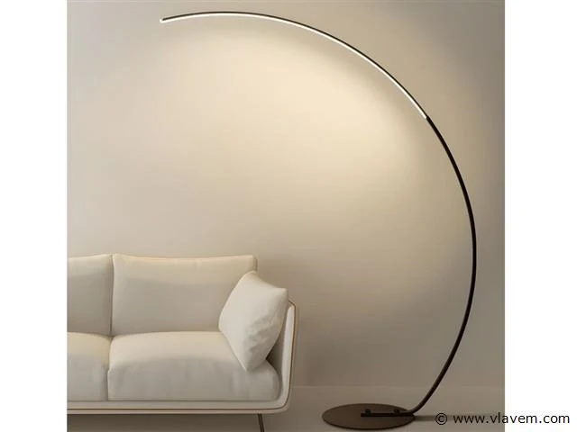 Bo led design vloer lamp zwart - afbeelding 2 van  7