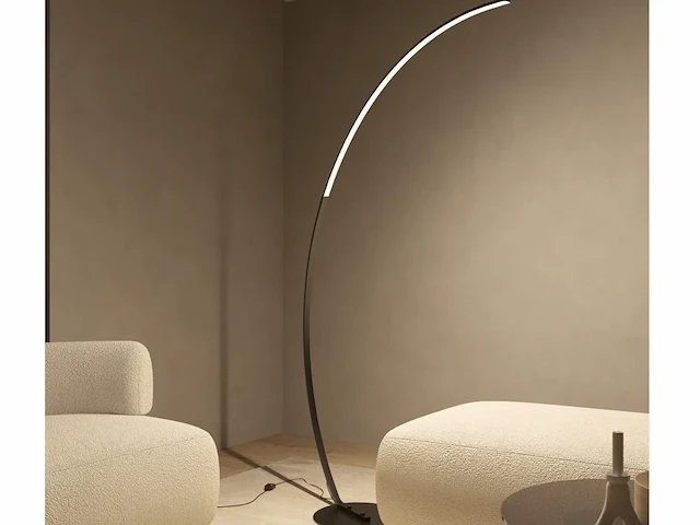 Bo led design vloer lamp zwart - afbeelding 4 van  9