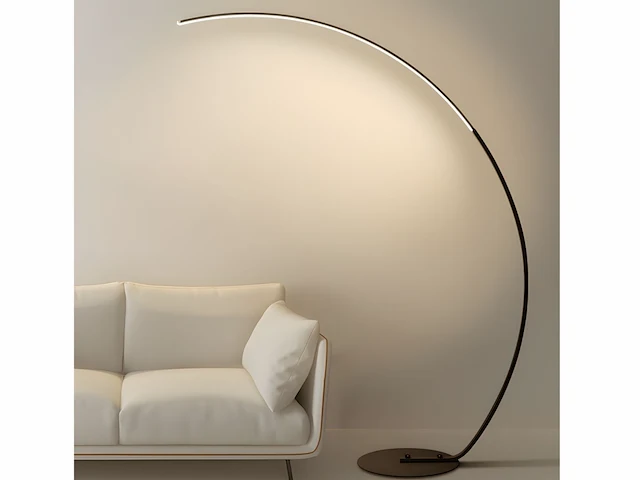 Bo led design vloer lamp zwart - afbeelding 8 van  9