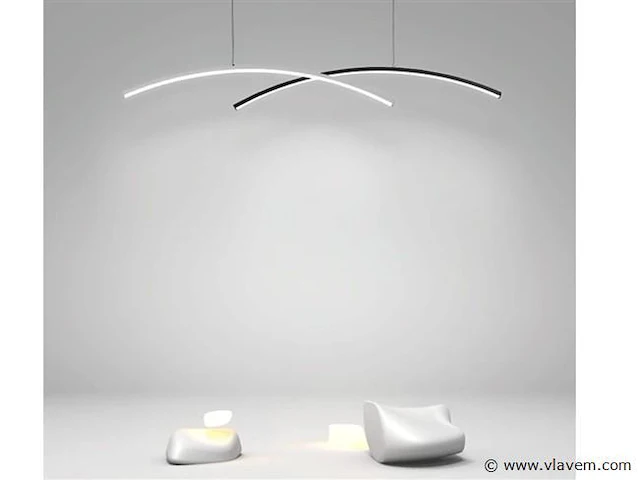 Bo led pendel design armatuur zwart - afbeelding 3 van  7