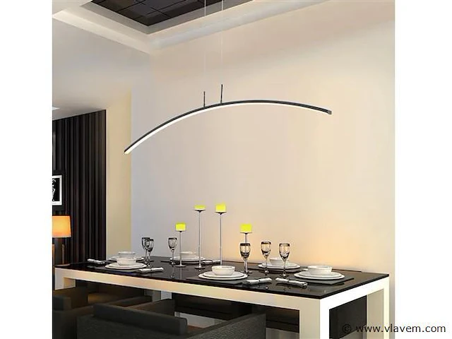 Bo led pendel design armatuur zwart - afbeelding 4 van  7