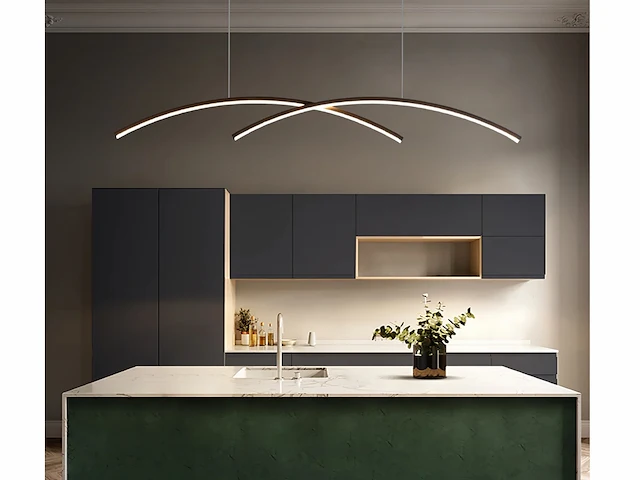 Bo led pendel design armatuur zwart - afbeelding 1 van  8