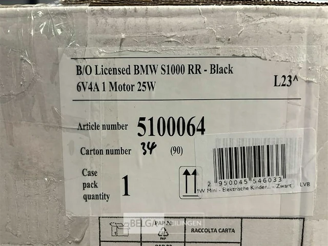 B/o licensed bmw s1000 rr - black - afbeelding 4 van  4