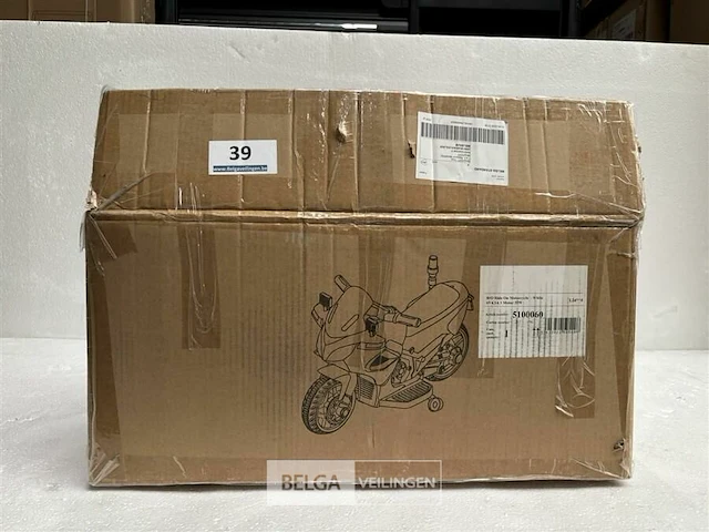 B/o ride on motorcycle white - afbeelding 1 van  4