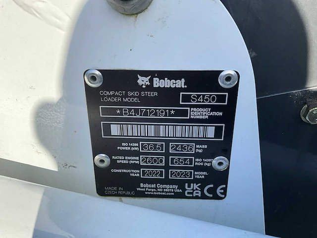 Bobcat - 2022 - s450 - schranklader - afbeelding 21 van  28