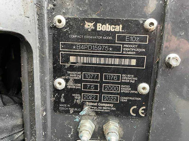 Bobcat - e10z - graafmachine - 2022 - afbeelding 30 van  38