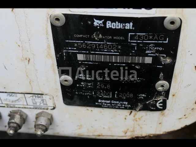 Bobcat 430 ag minigraafmachine - afbeelding 14 van  27