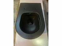 Bocchi - design hangtoilet - toilet- mat zwart - afbeelding 2 van  3