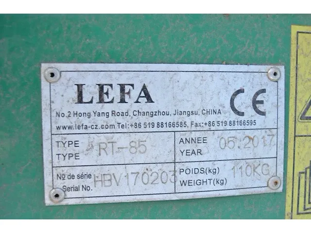 Bodemfrees lefa rt-85 - afbeelding 9 van  9