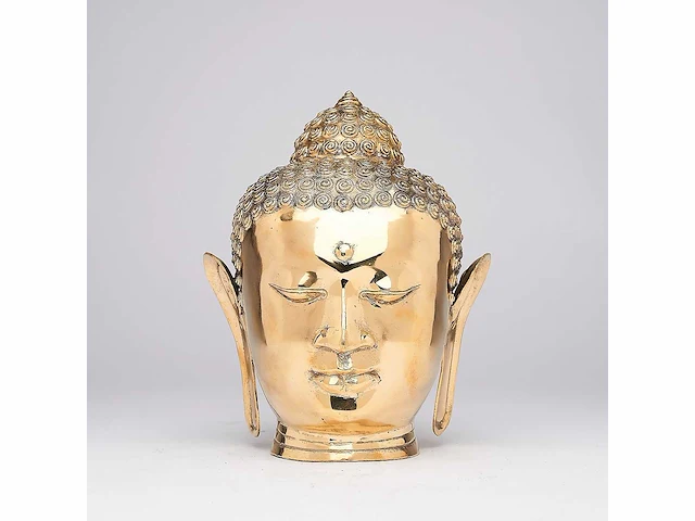 Boeddhahoofd uit java, indonesië - 25×15×22 cm - afbeelding 1 van  8