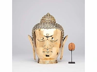 Boeddhahoofd uit java, indonesië - 25×15×22 cm - afbeelding 2 van  8