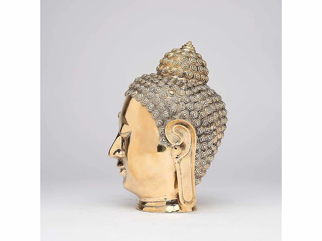 Boeddhahoofd uit java, indonesië - 25×15×22 cm - afbeelding 3 van  8