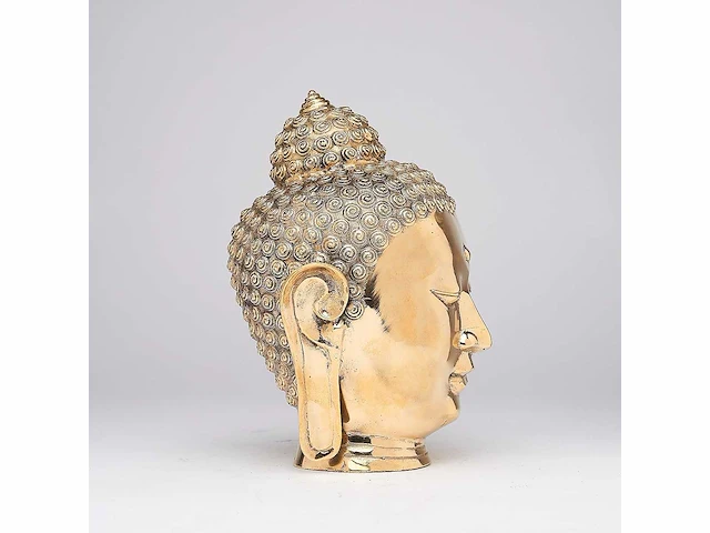 Boeddhahoofd uit java, indonesië - 25×15×22 cm - afbeelding 4 van  8